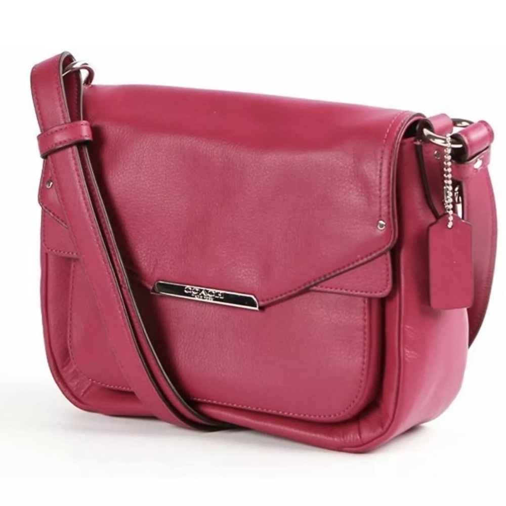 Coach Taylor Leather Mini Crossbody Berry